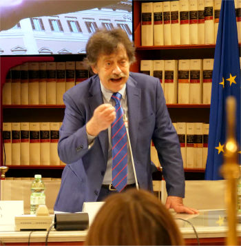 Massimo Wertmüller durante il suo intervento alla Camera dei Deputati in occasione del Convegno Giornata Mondiale dell’Ecospiritualità
